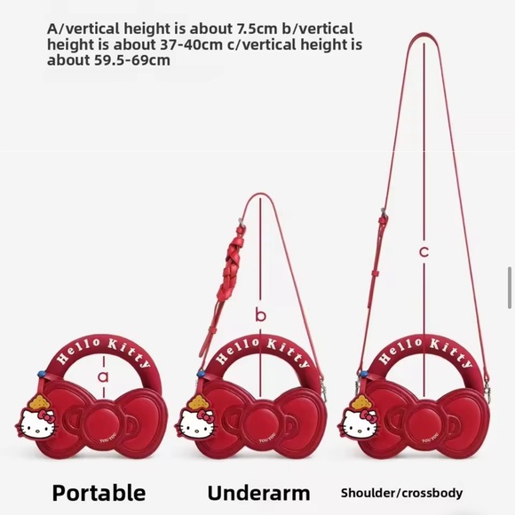 Hello Kitty Red Bow Bag by Sanrio - Picture 4 of 10